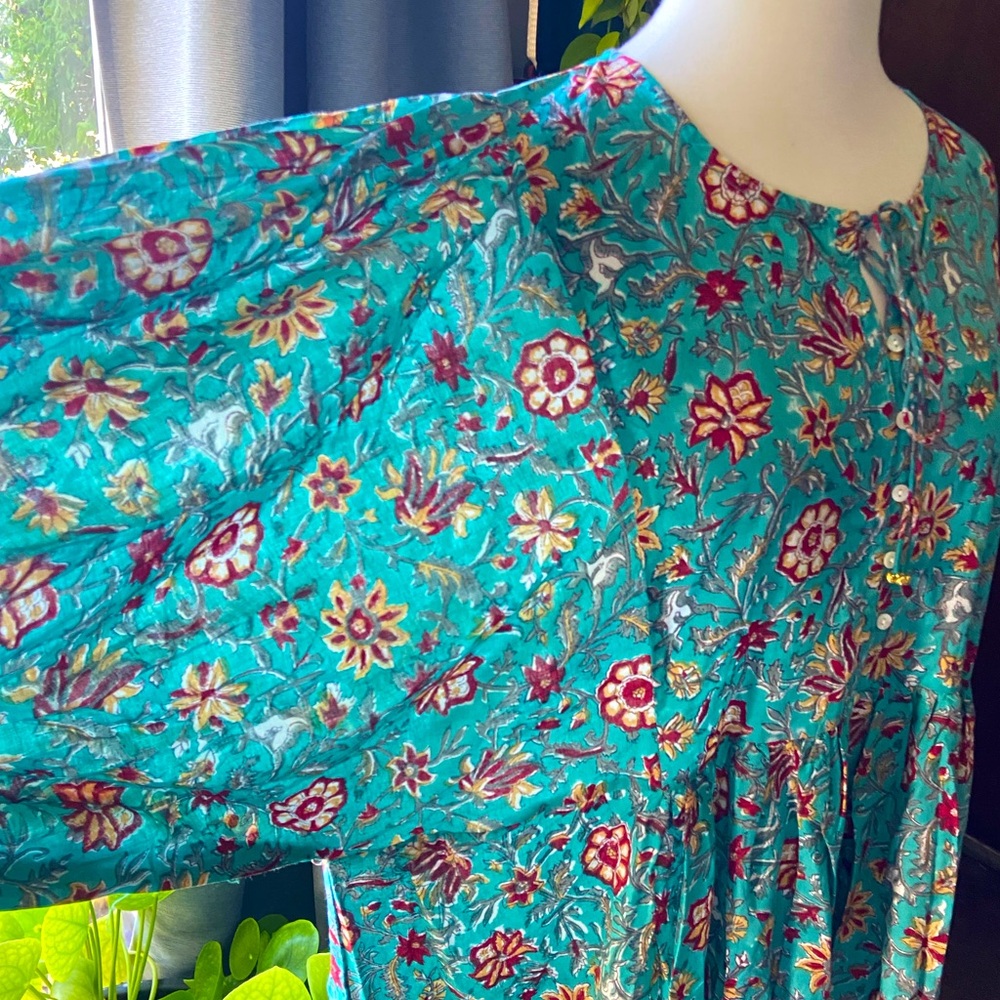 River Goddess Midi Hawa dress in Henna. XXL